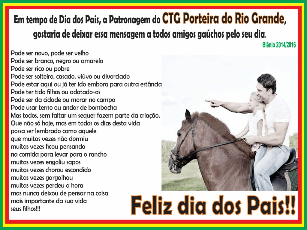 Feliz Dia dos Pais!