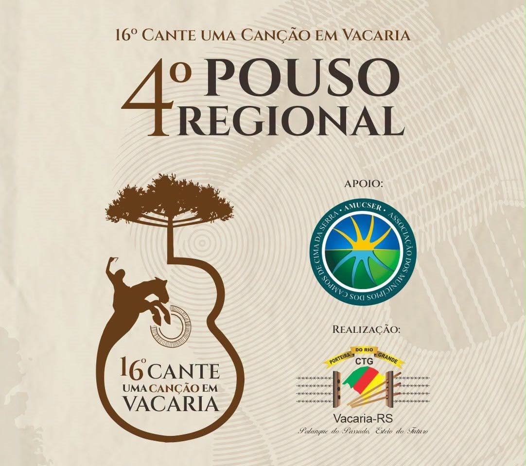 DIVULGADAS AS COMPOSIÇÕES CLASSIFICADAS PARA O 4º POUSO REGIONAL